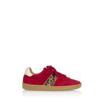 Sneaker Poona rood/leopard