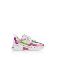 sneaker Pluto white / pink / green