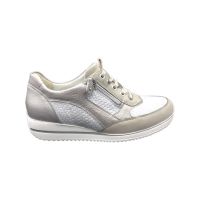 sneaker Himona woven silber taupe