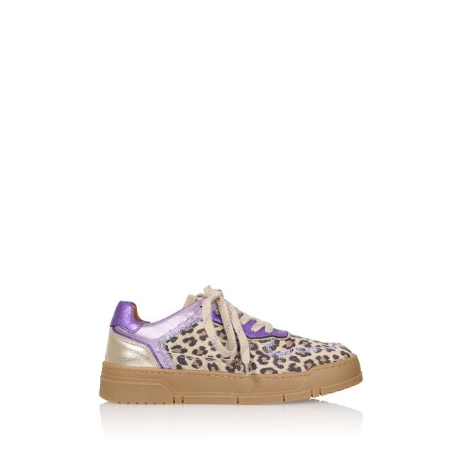 Sneaker Huntly Leopard sand lila