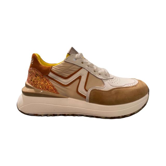 sneaker AC-010 pesco/white/taupe/orange